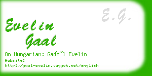 evelin gaal business card
